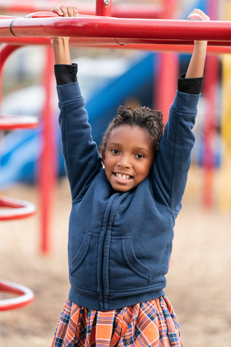 child on playground